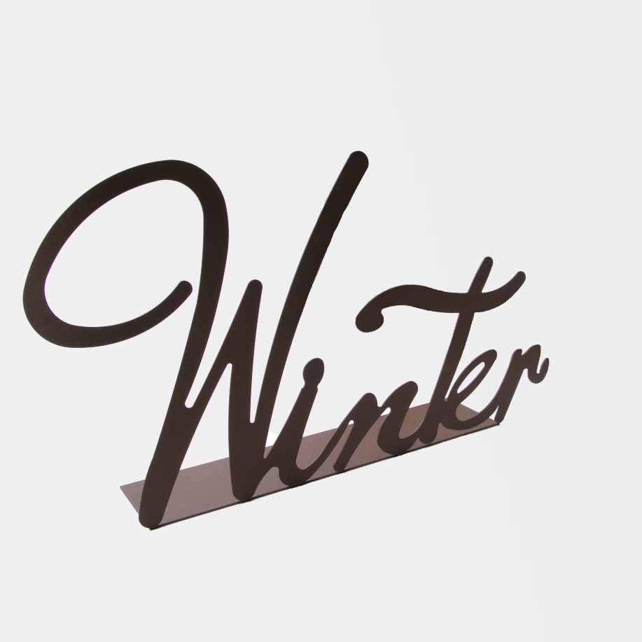 Großer Schriftzug Winter