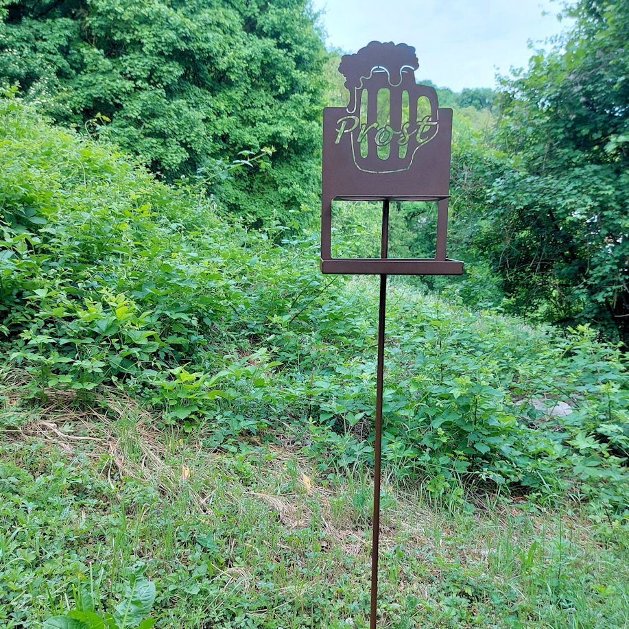 Bierhalter für den Garten