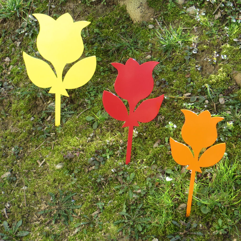 Gartenstecker Set "Tulpen"