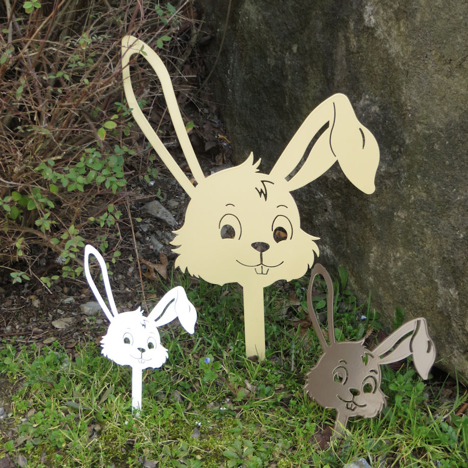 Hasenkopf klein in weiss