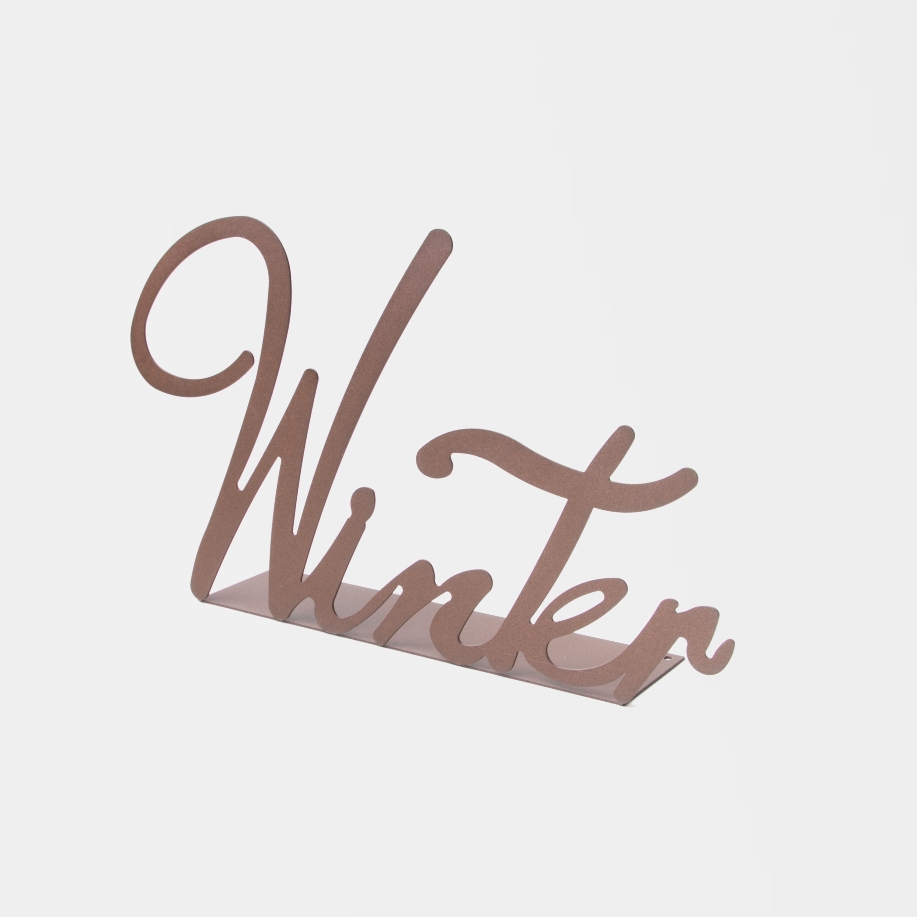 Kleiner Schriftzug Winter