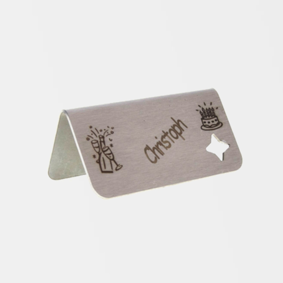 Individuelle Namensschilder