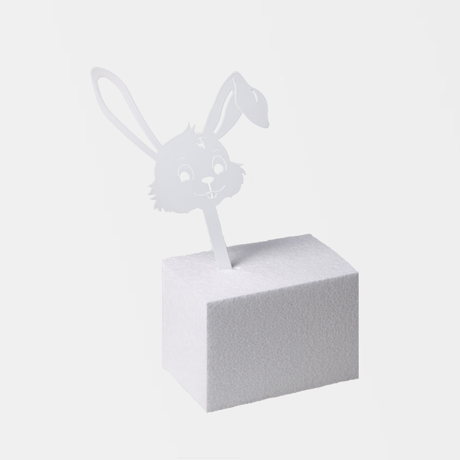 Hasenkopf klein in weiss