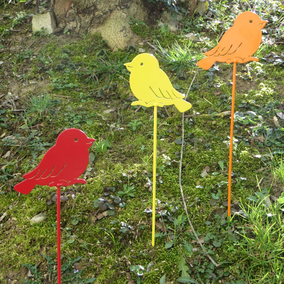 Gartenstecker Set "Bunte Vögel"